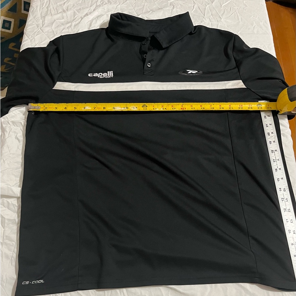 Capelli of New York Black and White Polo Shirt sport xxxl cool polyesters